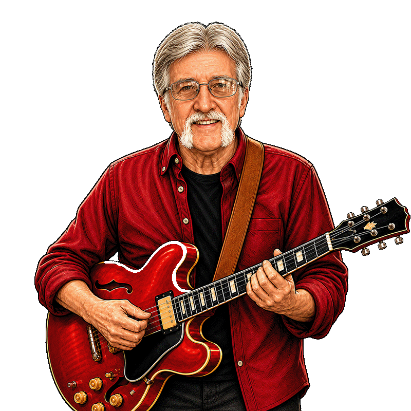 Caricature of Charlie Lusso